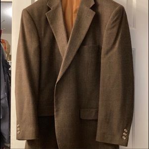 Brown 1x Mens lambswool blazer